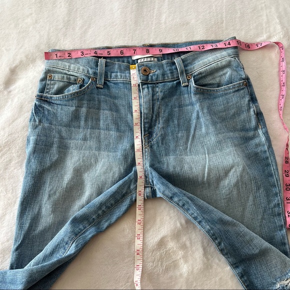 Pistola Audrey Distressed Mid-Rise Skinny Jeans in Tidal Blue - Picture 8 of 9